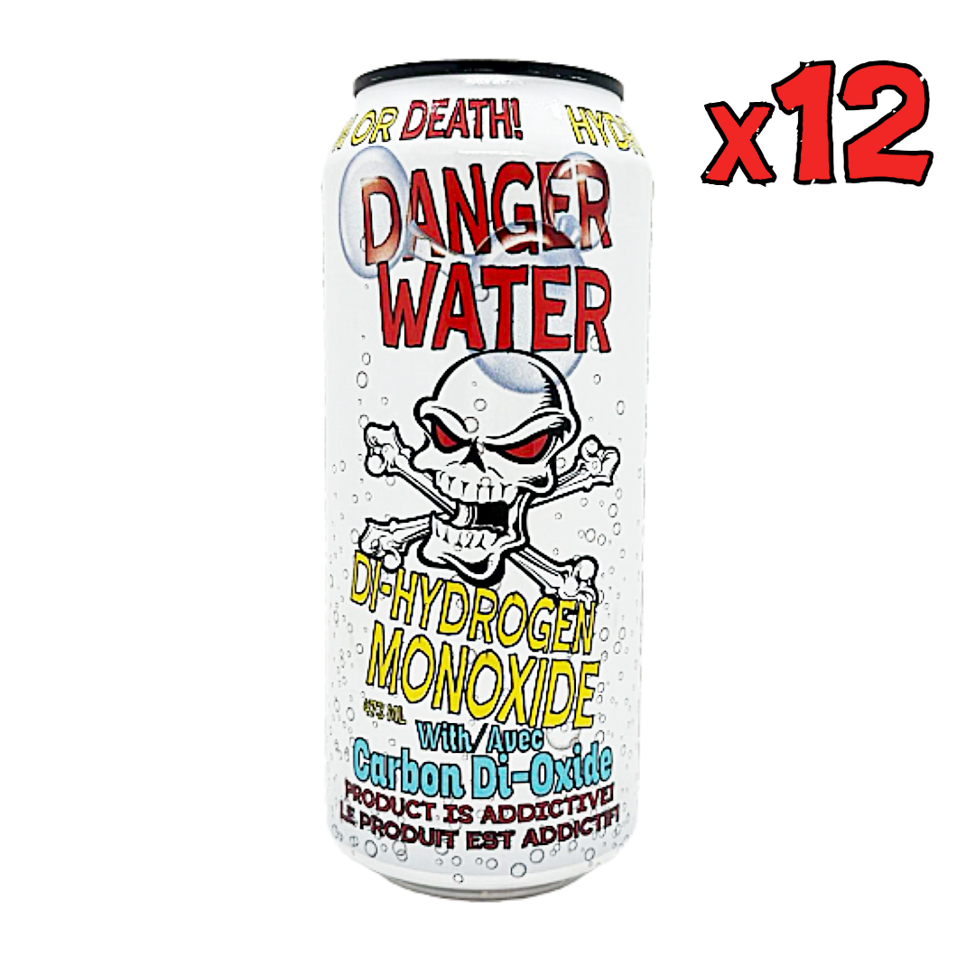 Danger Water Carbonated 12 Pack