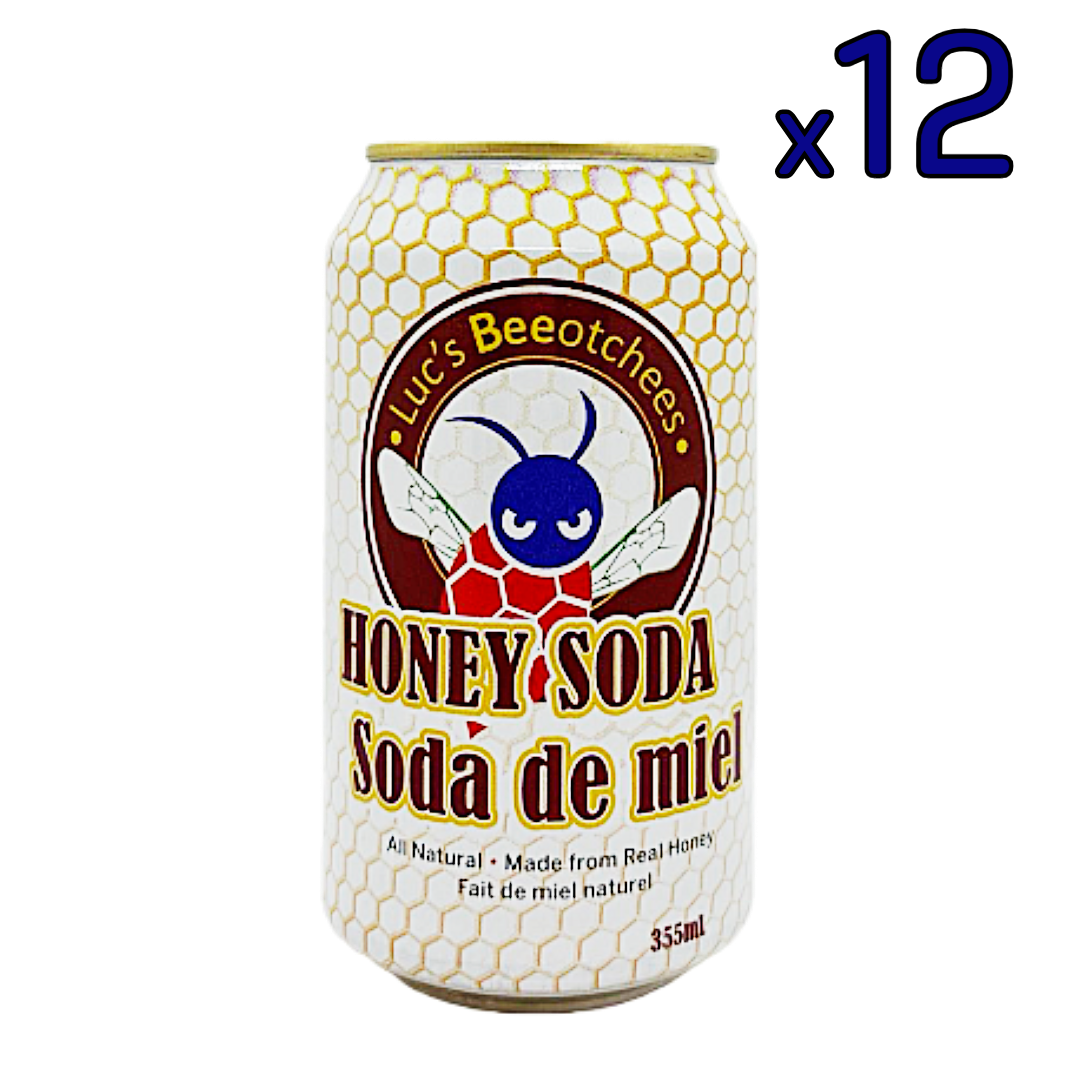 Luc's Beeotchees Honey Soda 12 Pack