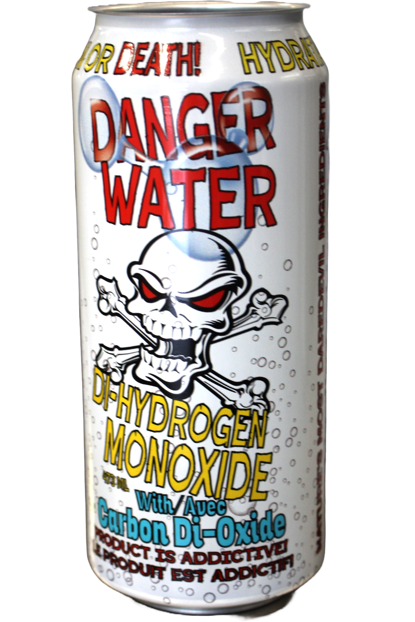 Danger Water Carbonated 24 Case Flat