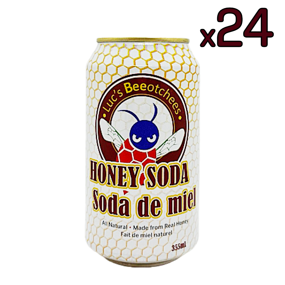 Luc's Beeotchees Honey Soda 24 Case Flat
