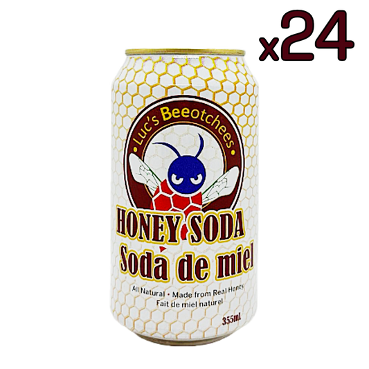 Luc's Beeotchees Honey Soda 24 Case Flat