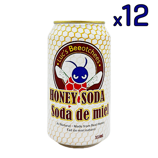 Luc's Beeotchees Honey Soda 12 Pack