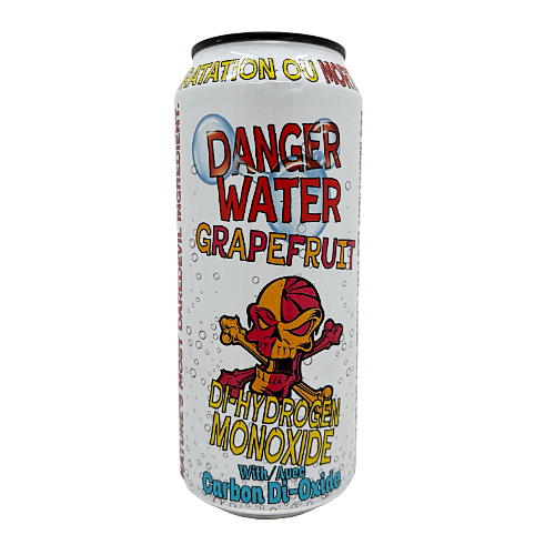 Danger Water Grapefruit 24 Case Flat
